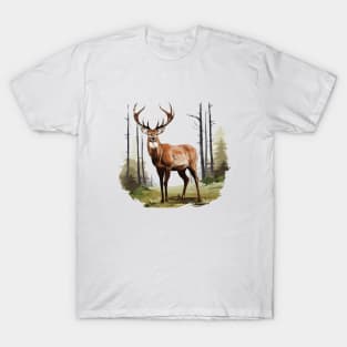 Deer And Forest T-Shirt